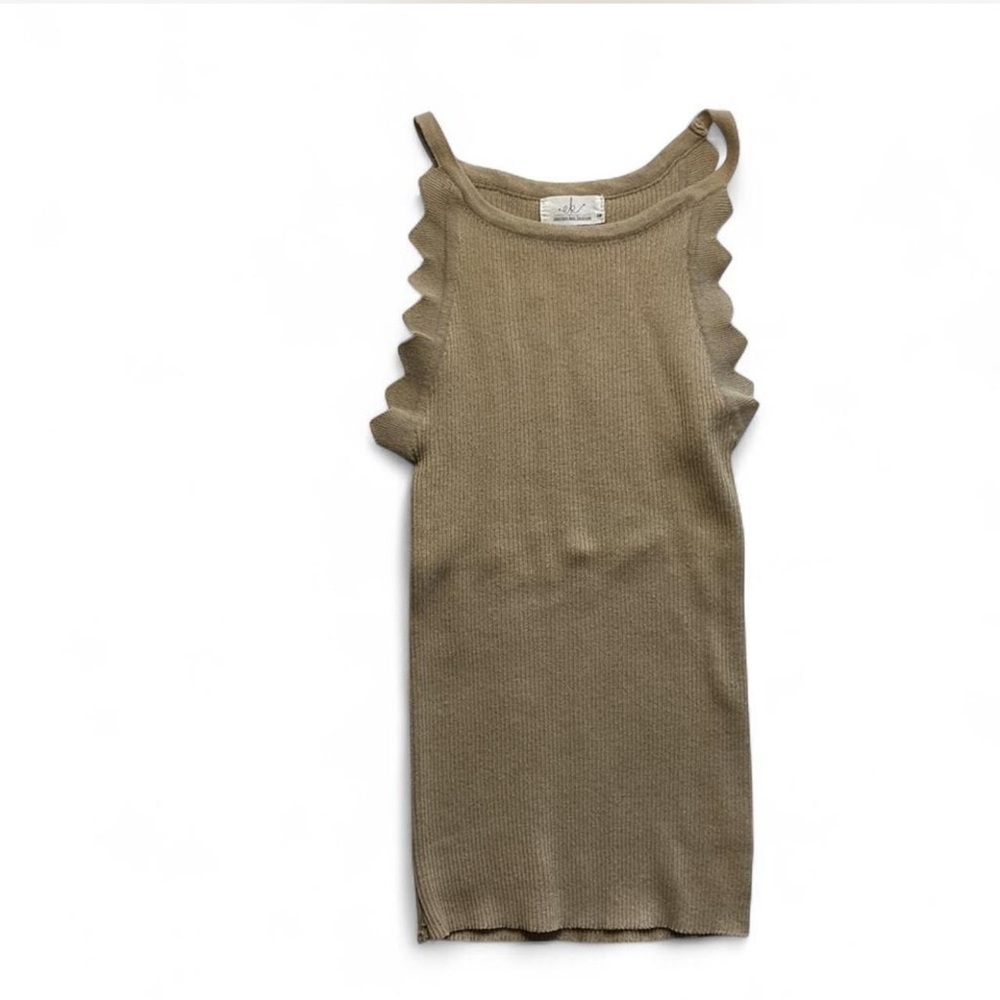 Emerson Kate Boutique Tan Sweater Tank Top